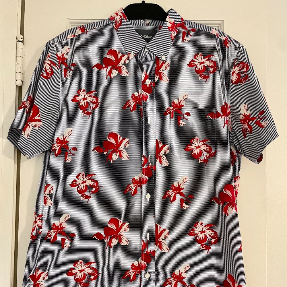 Bonobos Men's Size Large Button Up Shirt - Slim Fit